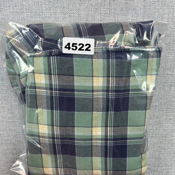 Duluth Trading Free Swingin Flannel Shirt Mens Medium Green Blue Plaid‎ Outdoor - Picture 9 of 9